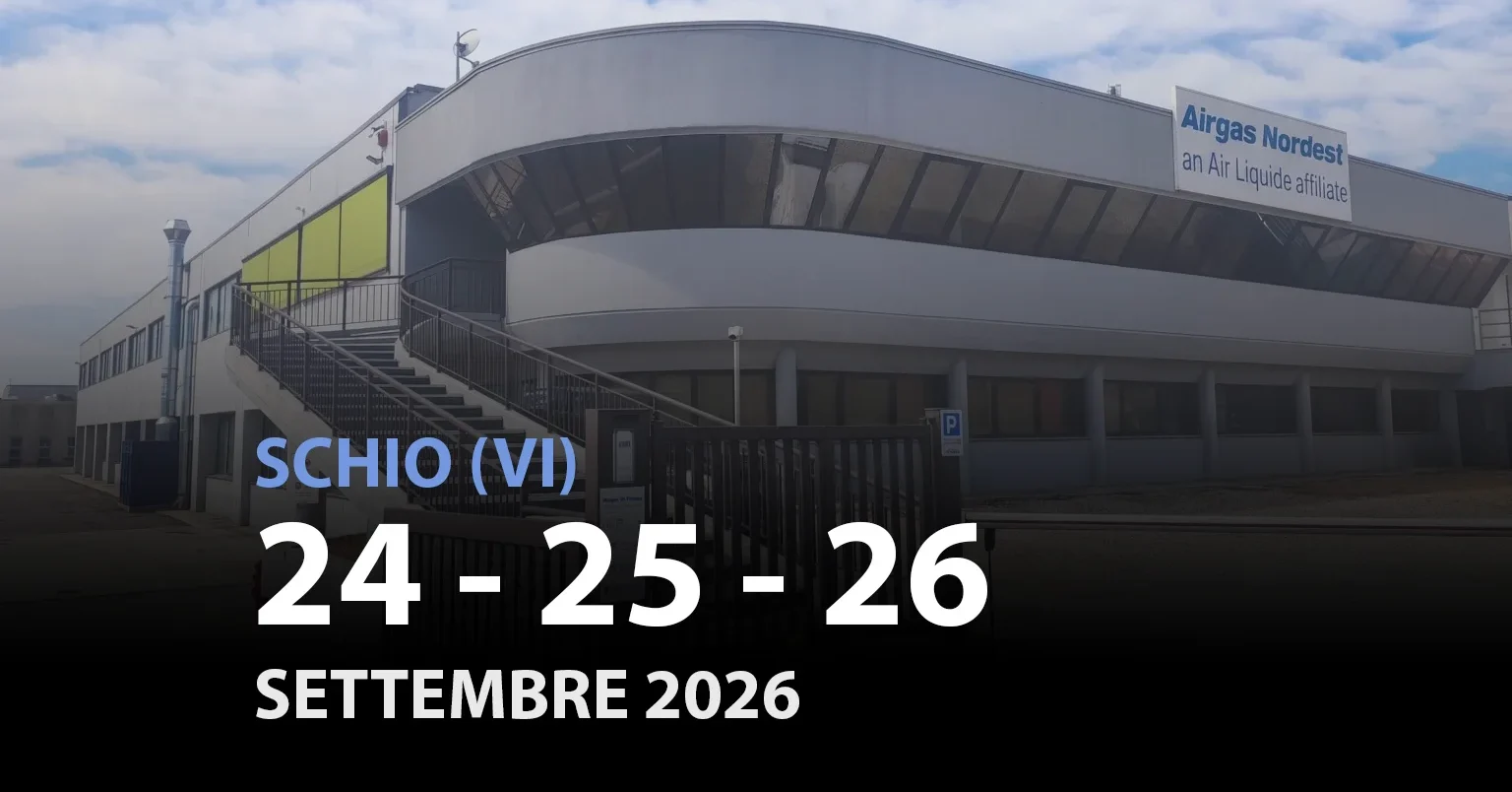 Open Day Airgas Nordest - Schio 24, 25 e 26 settembre 2026