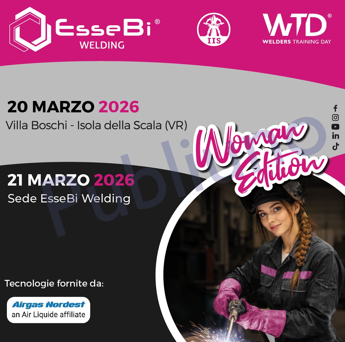 WTD – Woman Edition:  20/21 Marzo 2026 – Isola della Scala (VR)